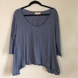 Otis & MacLain Shark Bite Navy Gray Tee Shirt